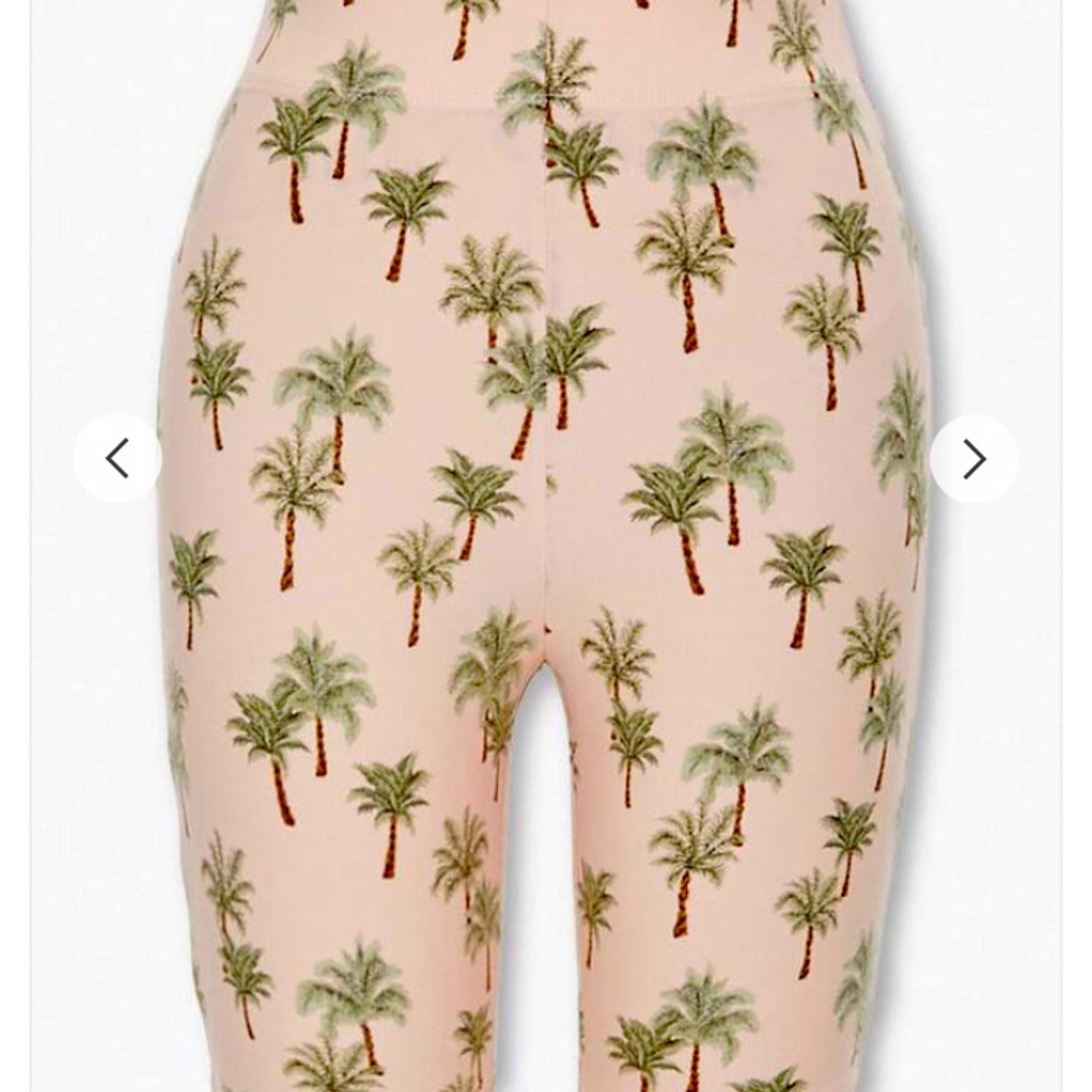 Palm tree biker shorts